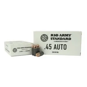 RED ARMY STANDARD 45 Auto 230Gr FMJ Steel Case 50rd