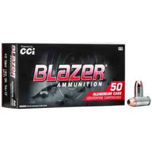 BLAZER AMMO Clean-Fire 40 S&W 180gr Lead Free TMJ Ammunition | 50 Rounds