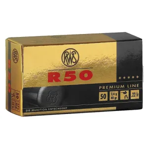 WALTHER ARMS 22 LR RWS R50 40Gr 50CT C CLAS