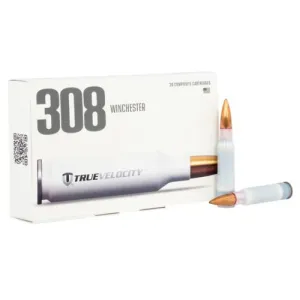 TRUE VELOCITY AMMO 308 Win 168Gr Nosler Custom 20rd