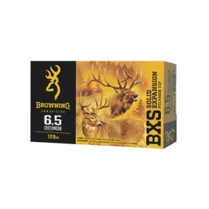 BROWNING BXS Big Game 6.5 Creedmoor 120gr Rifle Ammunition | 20 Rounds