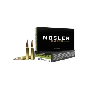 NOSLER E-Tip 308 WIN 168gr Lead Free Ammunition | 20 Rounds