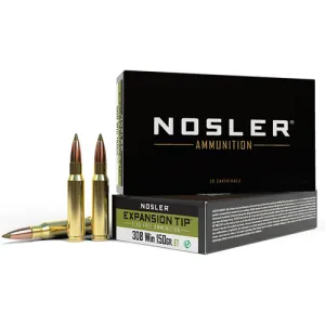 NOSLER E-Tip 308 WIN 150gr Lead Free Ammunition | 20 Rounds