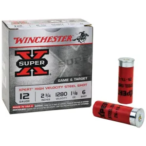 WINCHESTER AMMO 12Ga SuperX Xpert HV Steel 2-3/4" 6 Shot 25rd