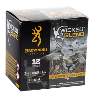 BROWNING AMMO 12Ga 3-1/2" 2+4 Wicked Blend 1-1/2 oz 25rd