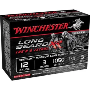 WINCHESTER AMMO 12Ga Long Beard XR Mag Turkey 3" 5 Shot 10rd