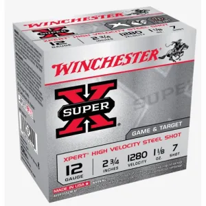 WINCHESTER AMMO 12Ga SuperX Xpert HV Steel 2-3/4" 7 Shot 25rd