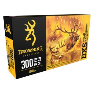 BROWNING BXS Big Game 300 Win Mag 180gr Rifle Ammunition | 20 Rounds