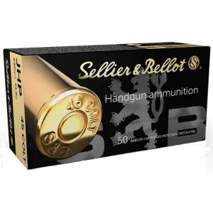 SELLIER BELLOT 45 Colt 230 gr Jacket Hollow Point Ammunition | 50 Rounds