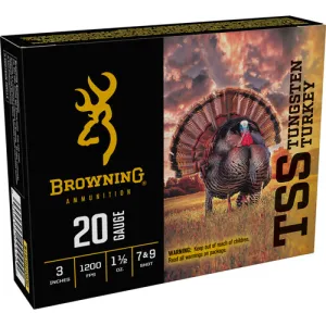 BROWNING TSS Turkey 20 Gauge 3" 1-1/2oz #7&9 Shotgun Ammunition | 5 Rounds