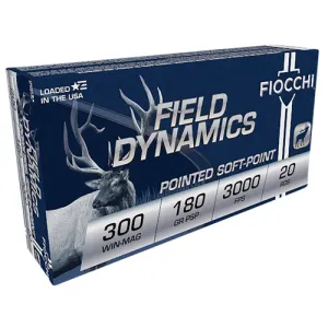 FIOCCHI 300 Win Mag INLCK BTSP 3000FPS 180G