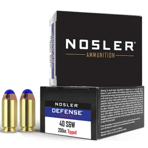 NOSLER 40 SW 200Gr Bonded-Tipped 20rd