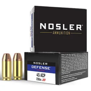 NOSLER 45 ACP 230Gr Bonded-JHP 20rd