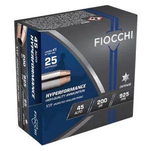 FIOCCHI 45 ACP XTPHP 925FPS 200Gr 25rd