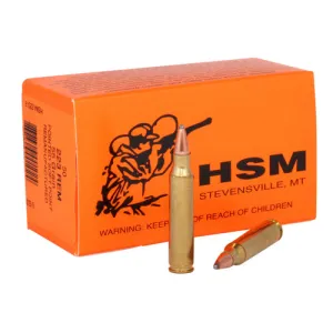 HSM AMMO 223 Remington 55Gr Soft Point W/C 50rd