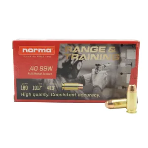 NORMA AMMO 40 S&W Range/Trng FMJ 180Gr 50rd