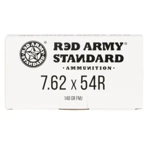RED ARMY STANDARD 7.62x54R 148GR FMJ 20rd Ammo