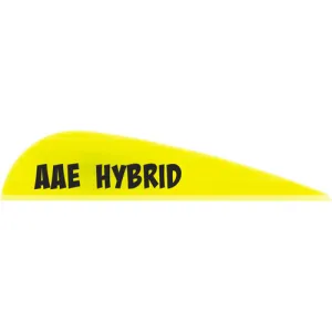 ARIZONA ARCHERY Hybrid 16 Vanes Yellow 1.7" 100pk