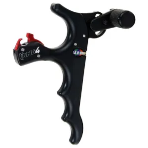TRUBALL ARCHERY Fang 4 Finger Release Black