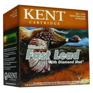 KENT AMMO 12Ga Fast Lead Upland 2 3/4" 5 Shot 25rd