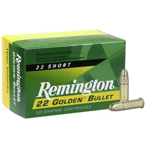 REMINGTON 22 Short Golden Bullet High Velocity 29GR 50rd
