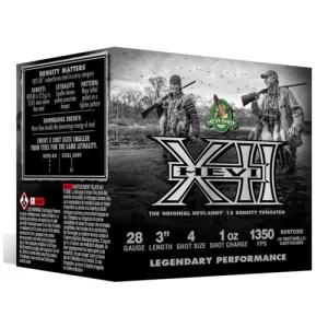 HEVI-SHOT 28Ga Hevi-XII 3" 1oz #4 25rd