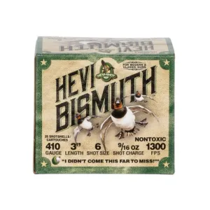 HEVI-SHOT 410GA Hevi Bismuth 3" 9/16oz #6 25rd