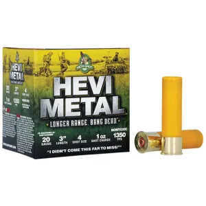 HEVI-SHOT 20Ga Hevi Metal Long Range 3" 1oz #4 25rd