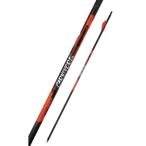 BLACK EAGLE ARCHERY Carnivore Fletched Arrows - .001" 6 Pack - 400 Spine