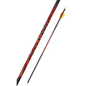 BLACK EAGLE ARCHERY Outlaw Fletched Arrows - .005" 6 Pack - 350 Spine