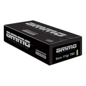 AMMO INC Signature 9mm 115gr TMC 50rd Ammunition - Brass Casing