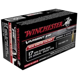 WINCHESTER AMMO 17 WSM 25 GR JHP