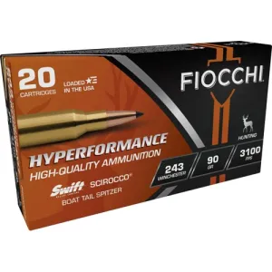 FIOCCHI 243 Win Hyperformance Hunt 90Gr SCIROCCO 20rd