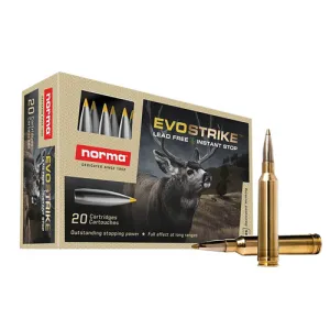 NORMA AMMO Dedicated Hunting Evostrike 7mm Rem Mag 127 gr Polymer Tip Boat Tail | 20 Rounds