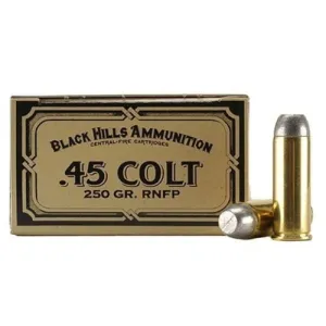 BLACK HILLS AMMUNITION Cowboy 45 Colt 250Gr Lead Flat Nose Ammunition | 50 Rounds