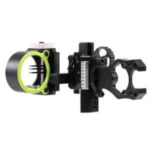 BLACK GOLD Ascent Whitetail 3 Pin (.019) 4" Dovetail Left Hand Compound Bow Sight - Black
