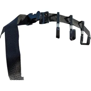 LOC OUTDOORZ Tree Gear Belt w/ 3 Hooks - Black