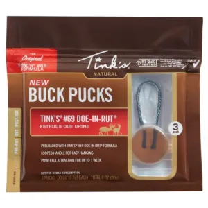 TINKS Buck Pucks #69 Synthetic Scent Hangers Bilingual