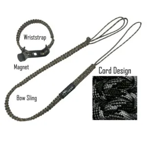 JAKT GEAR My Sling-A-Ling Magnetic Paracord Bow Sling Combo w/ Wriststrap | Siberian Camo