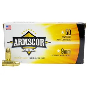 ARMSCOR 9mm 115Gr FMJ 50rd