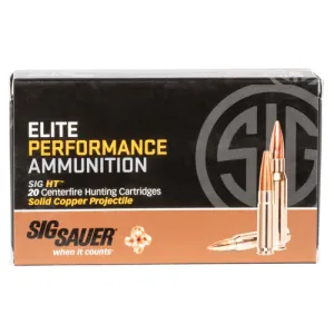 SIG SAUER Elite Copper Hunting 300 Win Mag 165 gr Copper Solid Ammunition | 20 Rounds