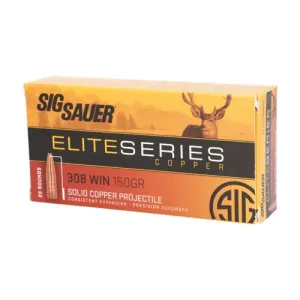 SIG SAUER Elite Hunting 308 Win 150gr Hollow Point Rifle Ammunition | 20 Rounds