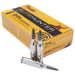 SIG SAUER Elite Hunter Tipped 6mm Creedmoor 100 gr Controlled Expansion Ammunition | 20 Rounds
