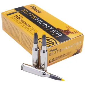 SIG SAUER Elite Hunter Tipped 6.5 Creedmoor 130 gr Controlled Expansion Ammunition | 20 Rounds