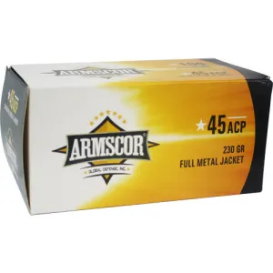 ARMSCOR 45ACP 230gr Full Metal Jacket Ammunition | 100 Rounds