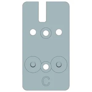 BERETTA 90 Series RDO Plate Silver