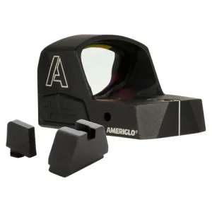 AMERIGLO Haven Red Dot 1x 28 Black /Glk Optic Iron Sights