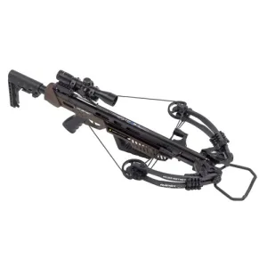 KILLER INSTINCT Rapid 420 Crossbow Package w/ 4x32 Scope, Cocker, Quiver, 3 Botls w/ Tips + Crank