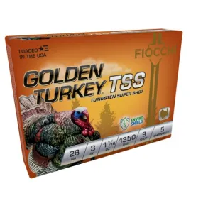 FIOCCHI 28Ga Golden Turkey Tungsten TSS 3" 9Shot 5rd