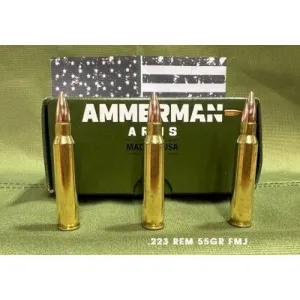 AMMERMAN ARMS 223 Rem 55gr Full Metal Jacket Ammunition | 20 Rounds